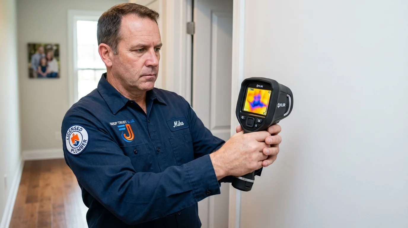 Thermal imaging leak detection by Johns Plumbing LLC in Poestenkill